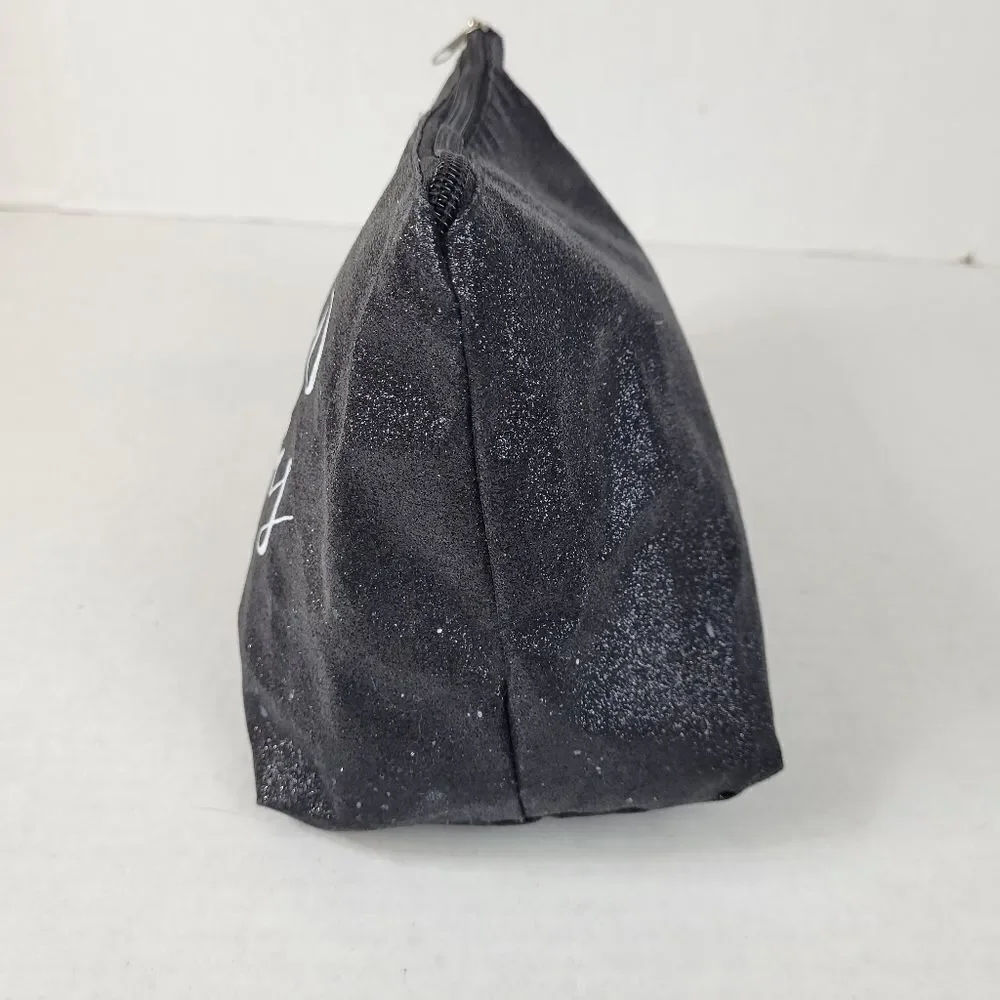 Hello Gorgeous Black‎ Sparkle Cosmetic Makeup Bag